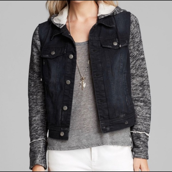 Free People Jackets & Blazers - Free People Sweater and Jean Jacket